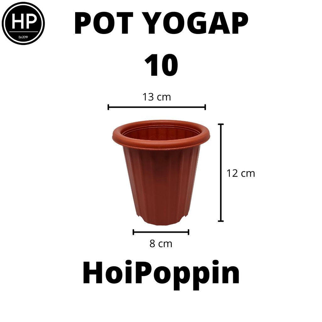 HPP - POT YOGAP 10 - POT TANAMAN - POT HIAS - POT PLASTIK - POT TINGGI