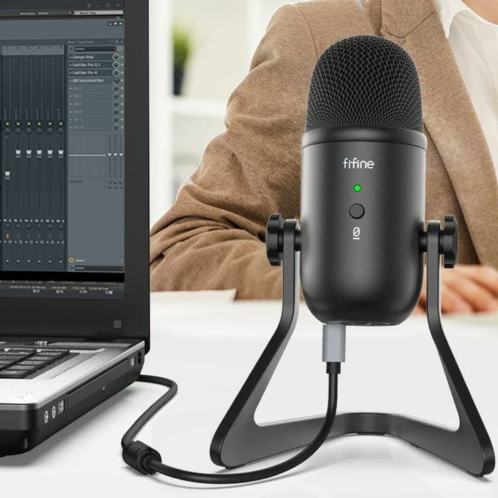 FIFINE K678 Mic Gaming, Podcasting USB Microphone Online Recording