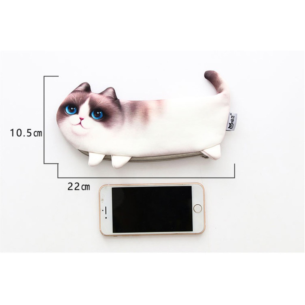 Tempat Pensil Alat Tulis Dompet Stationery Motif Kucing Korea Style