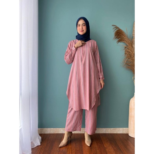 setelan  tunik Rayon original mumtaza