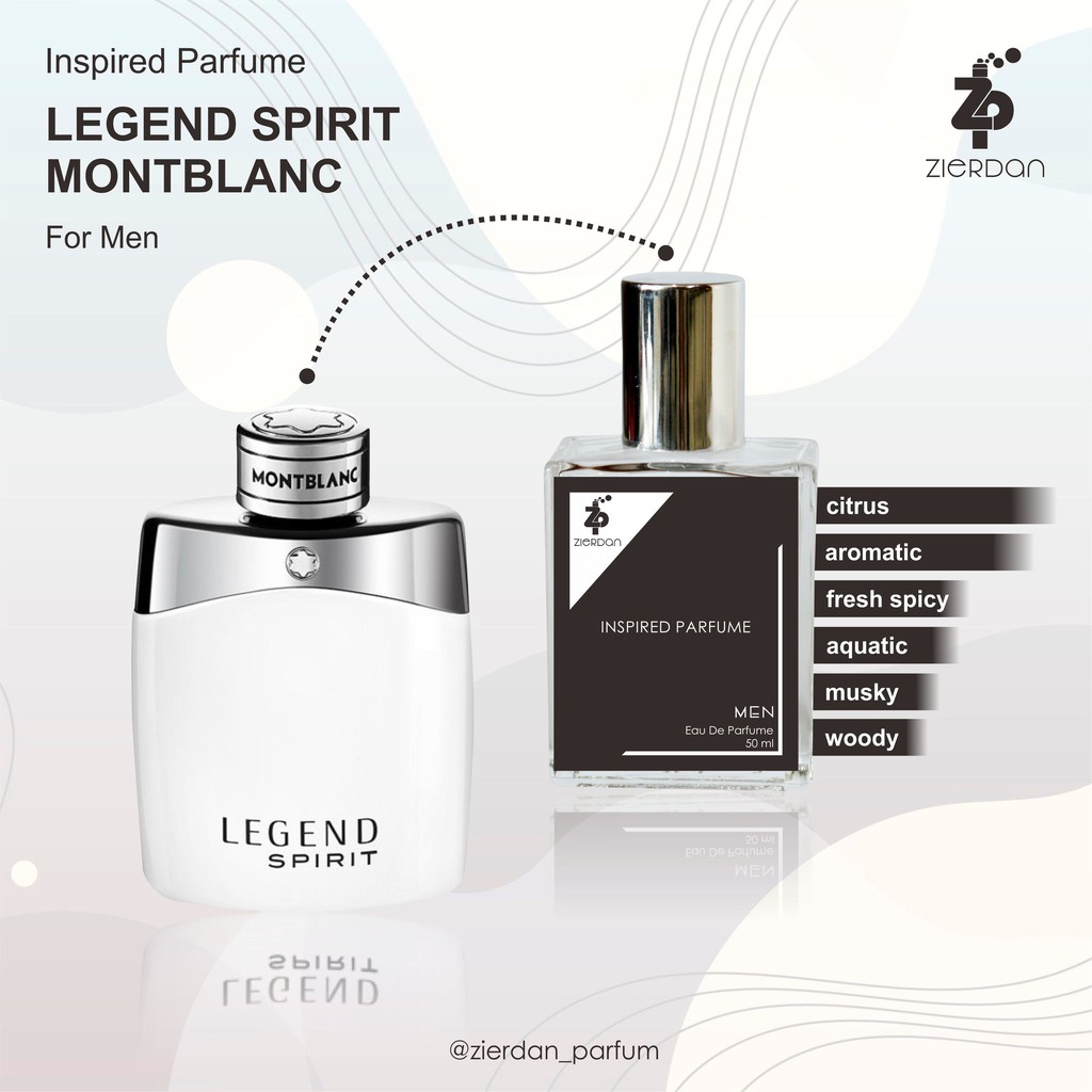 Zierdan Inspired Parfum Legend Spirit MontBlanc Parfume Farfum Minyak Wangi Tahan Lama Pria Cowok