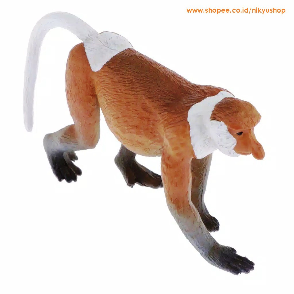 Nikyushop Mainan Edukasi Pajangan Koleksi Hewan Monyet Bekantan