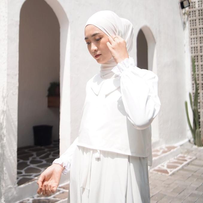 [TNM.26Au22ĸ] ZUNAIRA BROKENWHITE ALMOND GAMIS PUTIH GAMIS REMAJA DRESS KONDANGAN