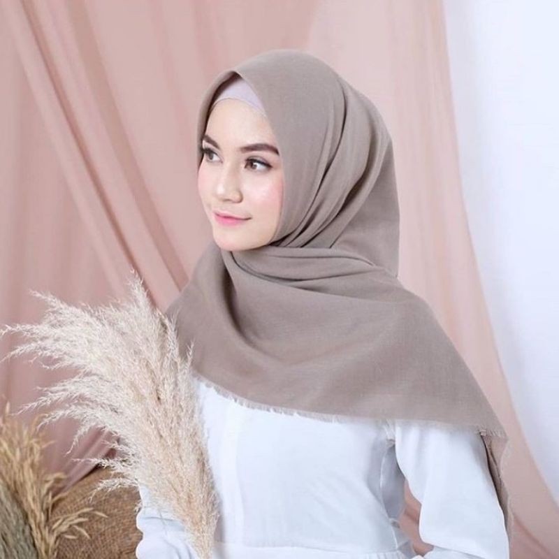 Hijab Segiempat saudia Exclusive// Saudia Polos Rawis// Part 1//hijab segi empat//jilbab