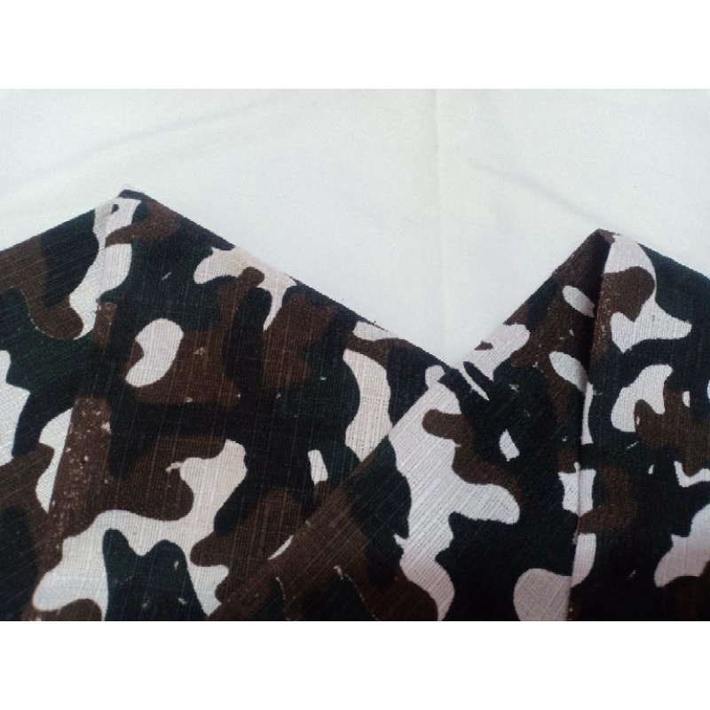 KAIN KANVAS ARMY COKLAT (50 cm = Rp. 14.000)
