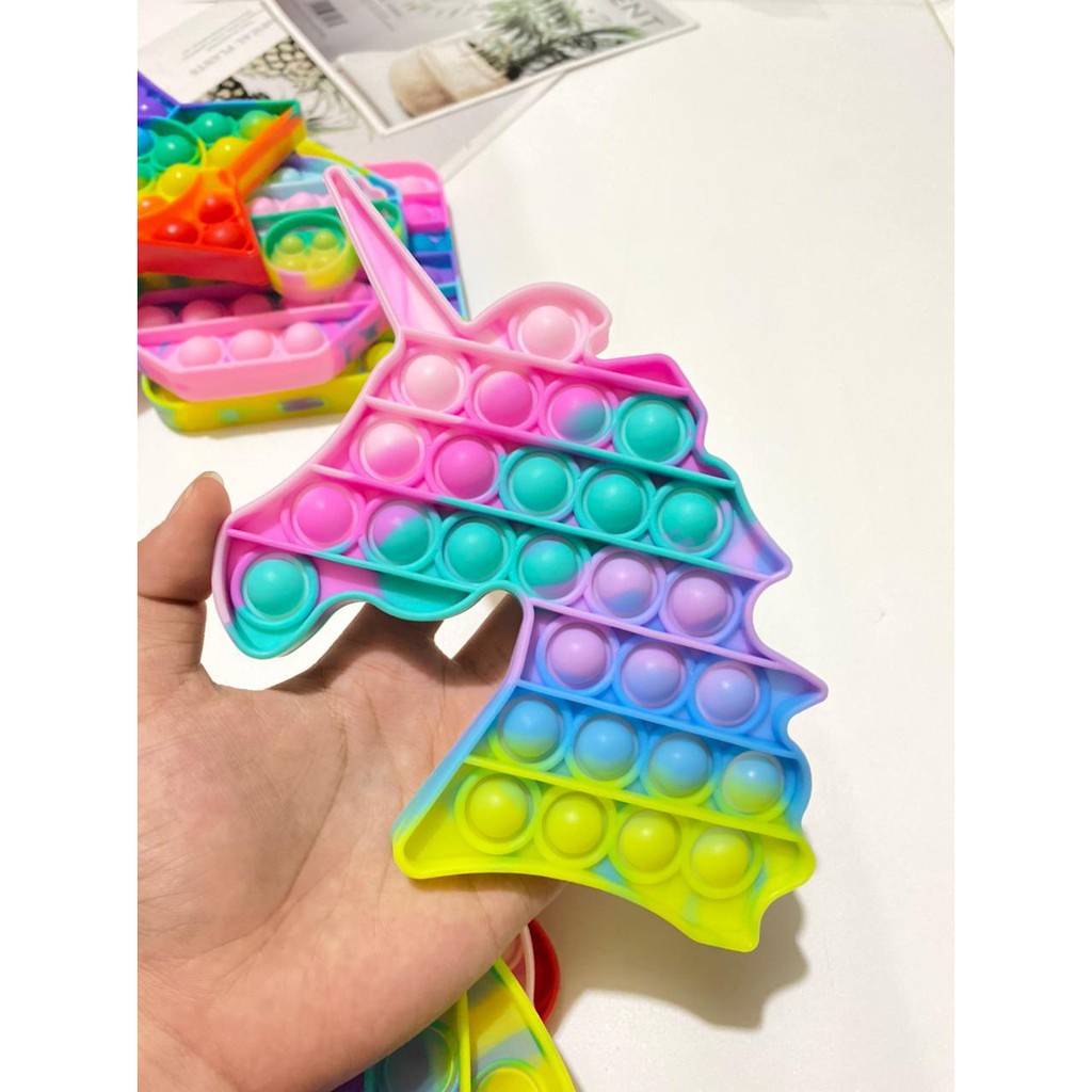 MAINAN POP IT FIDGET TOY MACARON RAINBOW-6