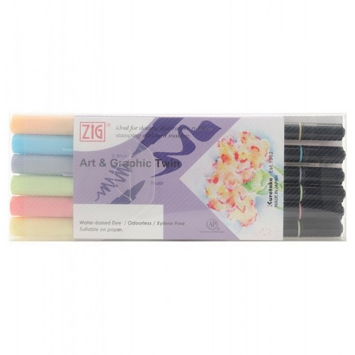 

ZIG ART GRAPHIC TWIN 6 COLOR SET (TUT-80/6VAS)