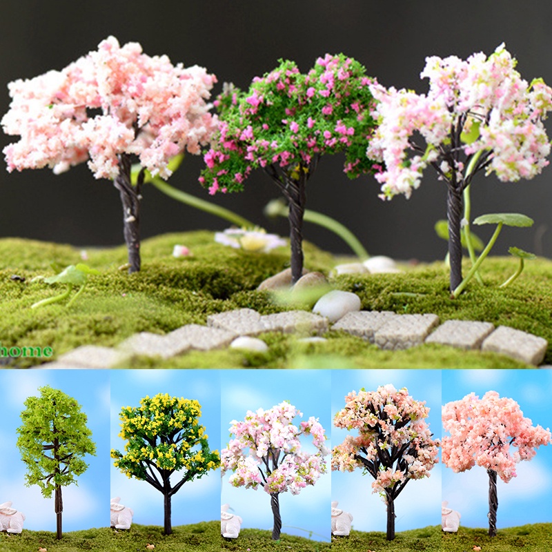 Miniatur Pohon Bonsai Bahan Resin Untuk Dekorasi Taman