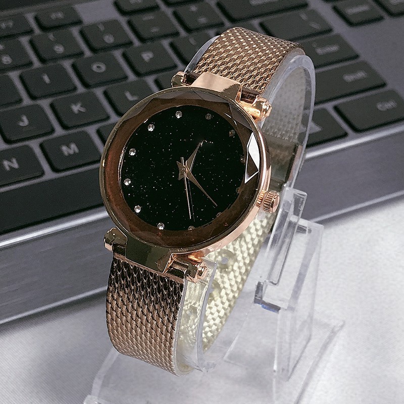 JAM TANGAN QUARTZ ANALOG DESAIN BINTANG GAYA KOREA UNTUK WANITA W31