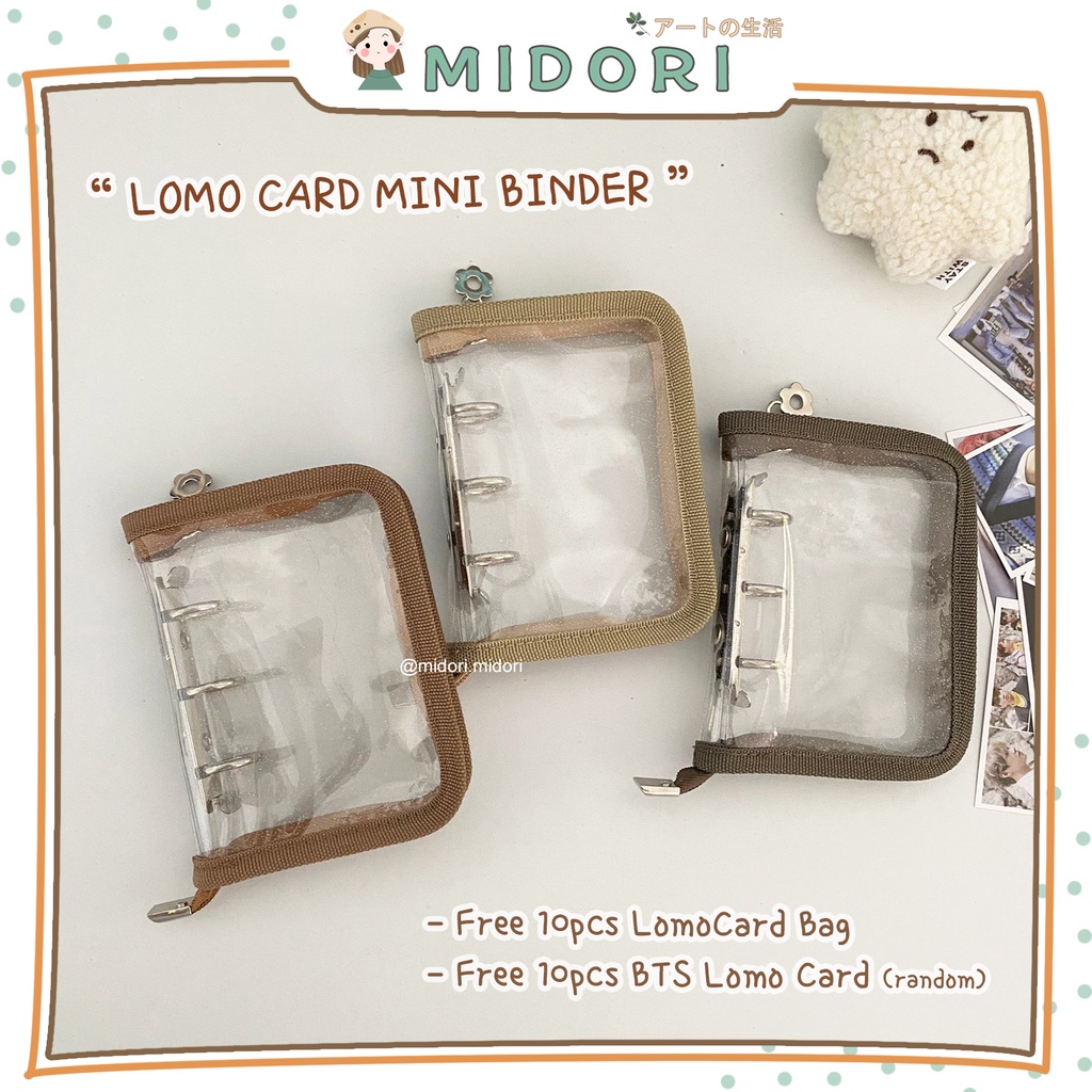 

[MIDORI] Mini Binder Aesthetic for Photocard Binder Lomo Card Holder - F0137