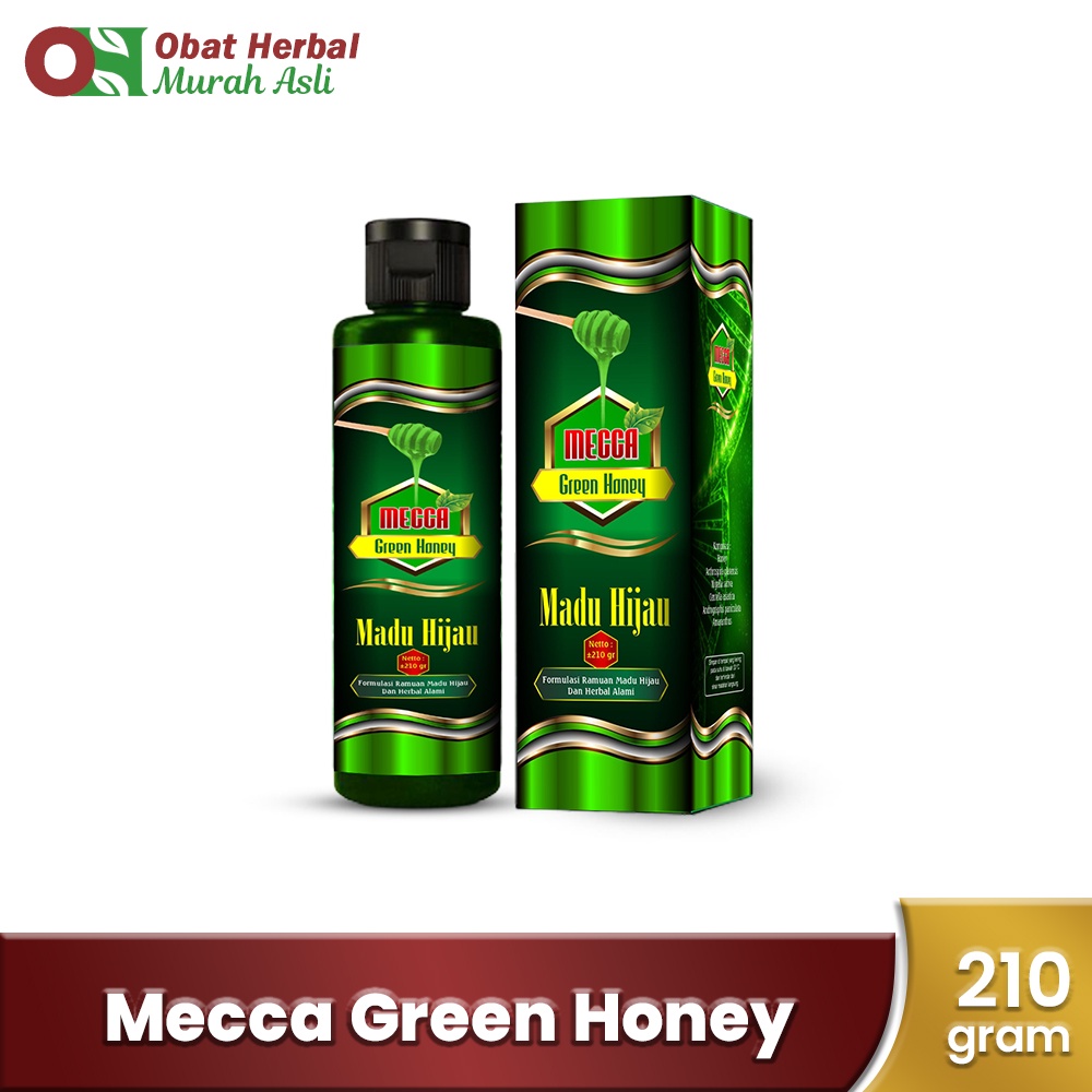 Mecca Green Honey/Madu Hijau Herbal Asam Lambung/Maag/GERD 210 gram