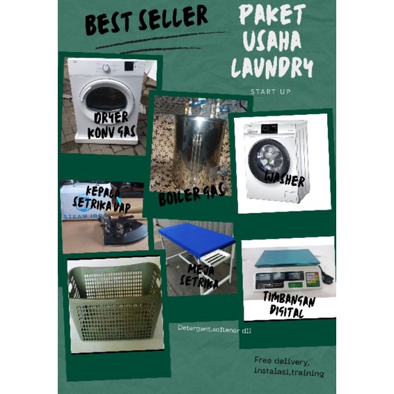Paket Lengkap Usaha Laundry COD