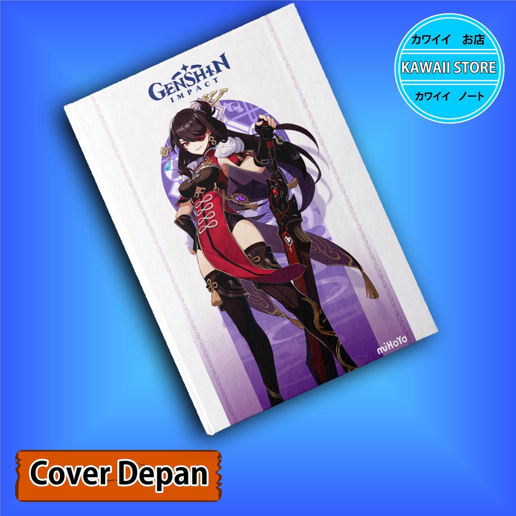 

Notebook / Pocket book Hard Cover Anime Game Genshin Impact BEIDOU uk A5 & A6 / Notes Book