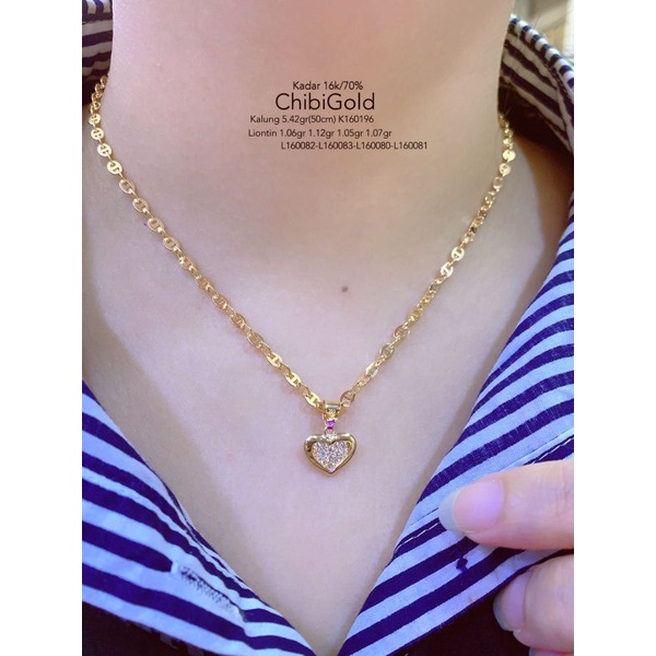 CHIBIGOLD - Liontin emas Love #chibi