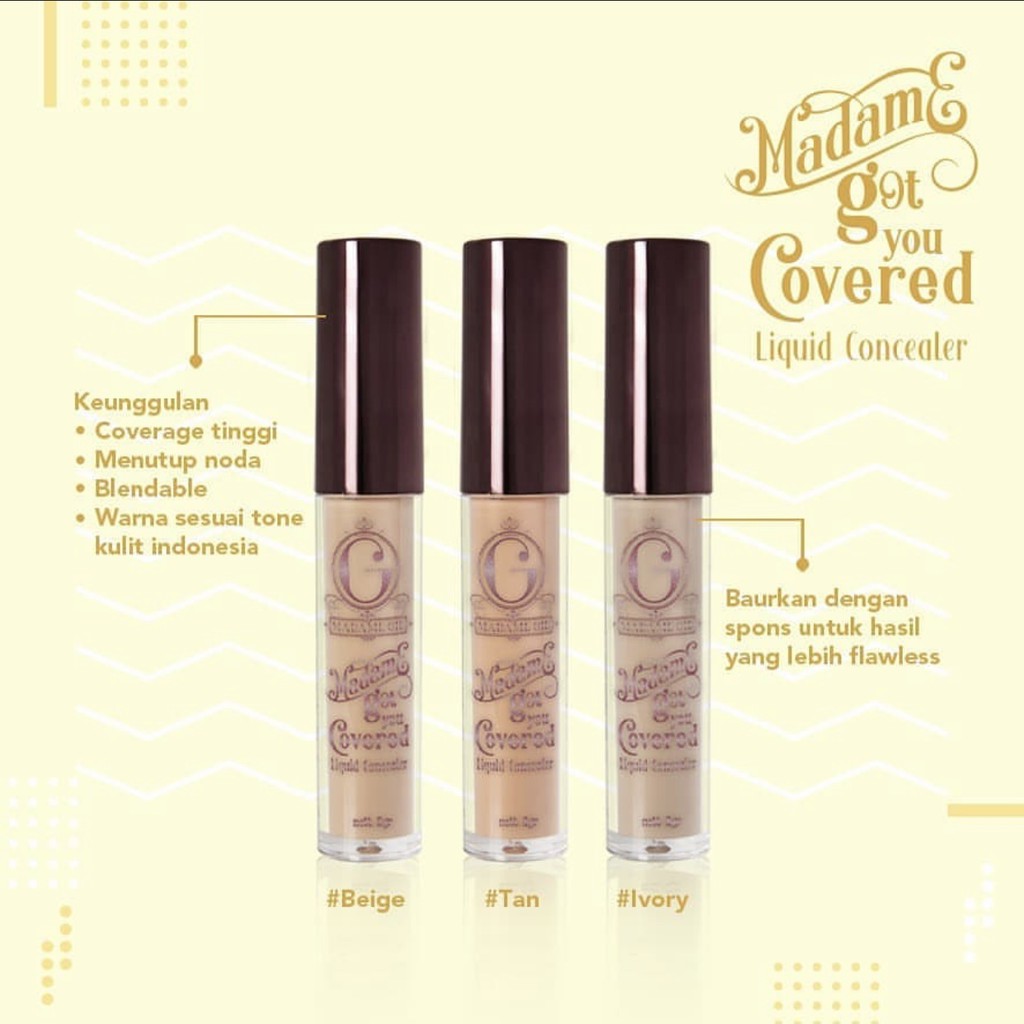 Madame Gie Got You Covered Concealer Jerawat &amp; Noda Hitam