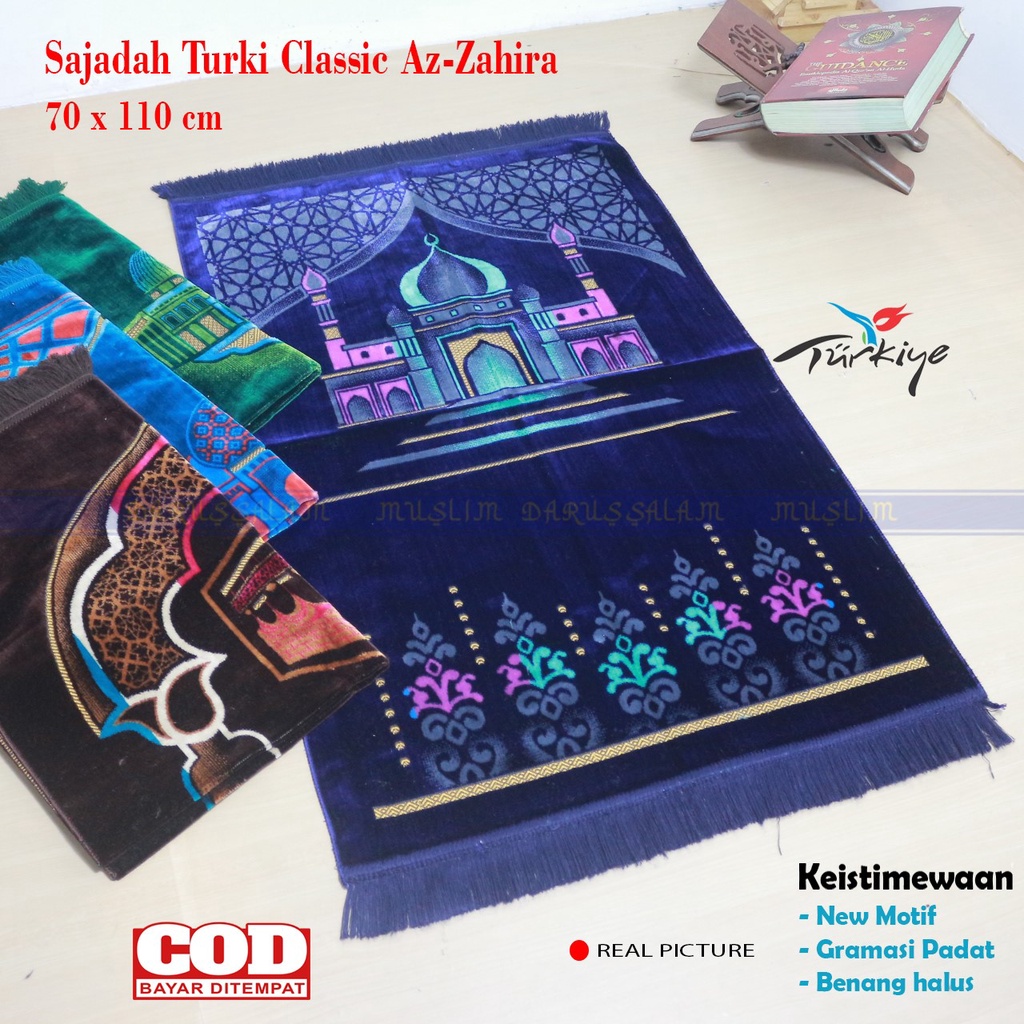 Sajadah Turki Turkey Jumbo Besar Bulu Tebal NEW Motif 70x110 cm Premium Murah - Velteksa Alibaba