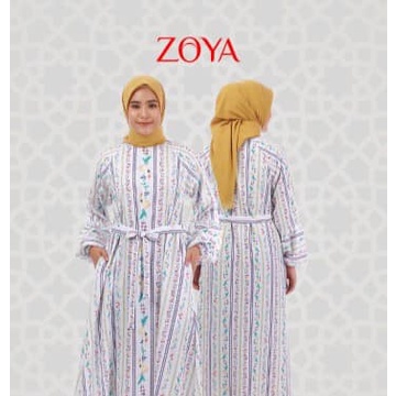 Zoya Gamis Putih Motif Marmara Dress