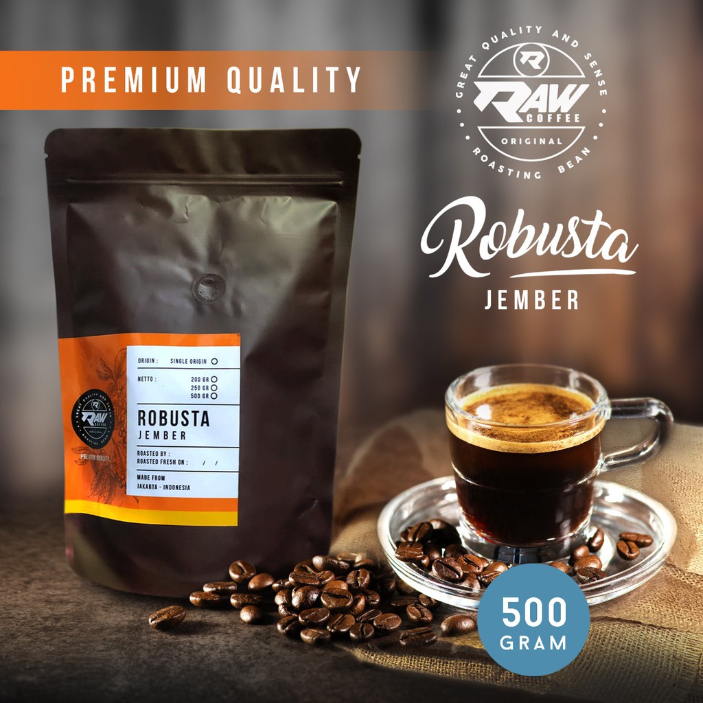 

KOPI ROBUSTA JEMBER 500 GRAM, PREMIUM QUALITY