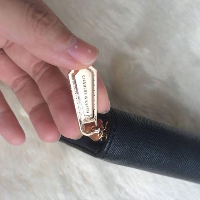 Tas Wanita | Tas Branded | Tas cewek | CK zip Wallet - Hitam