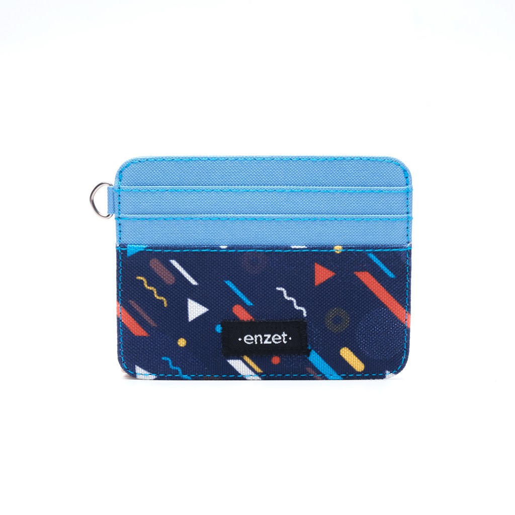 dompet kartu  card wallet kain motif simpel pria wanita