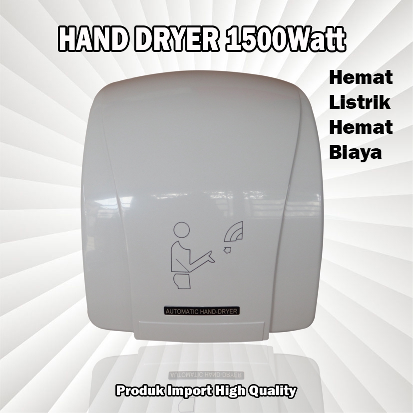 Hand Dryer 1500Watt / Pengering Tangan Otomatis / Automatic Hand Dryer 1500Watt