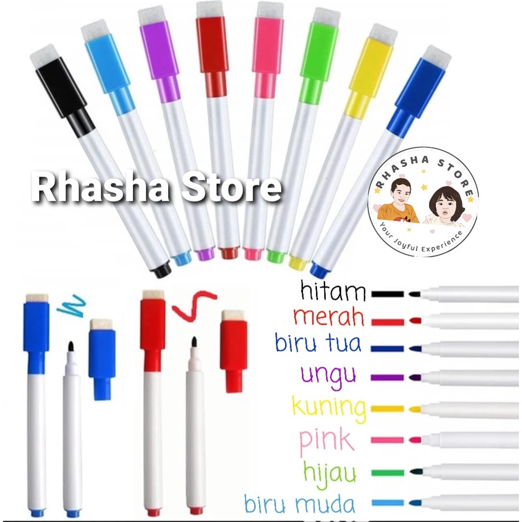 

Spidol penghapus/Whiteboard Marker - Dapat dihapus (Wipe and clean) Murah