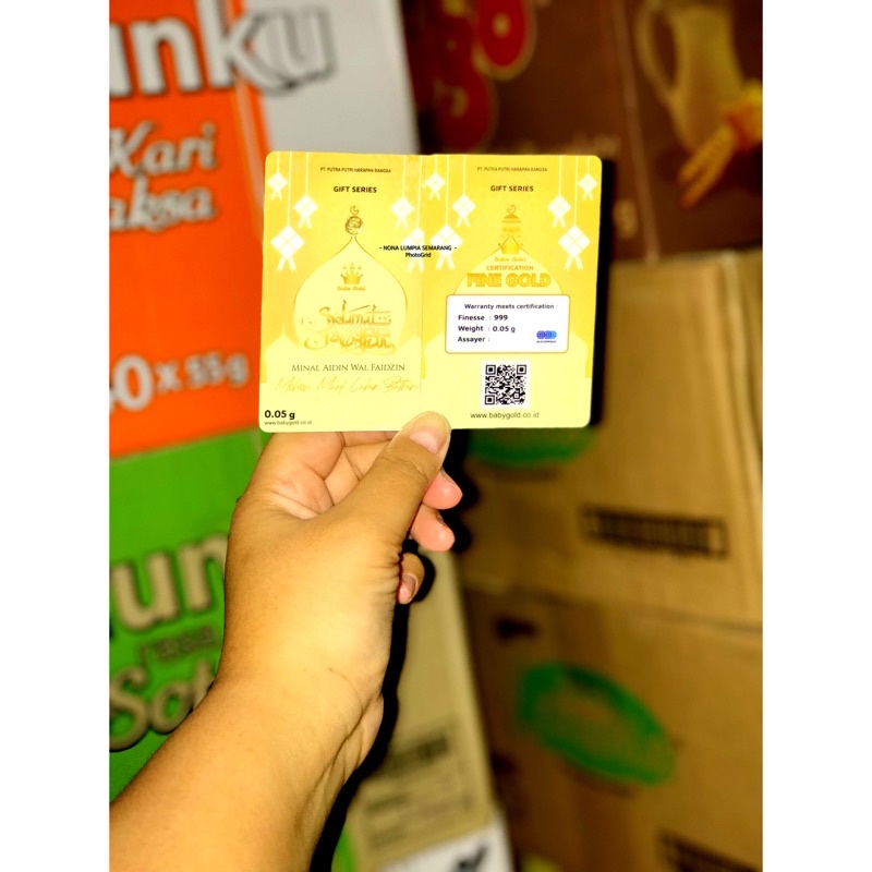 baby gold gift series Ramdhan idul fitri emas 24karat