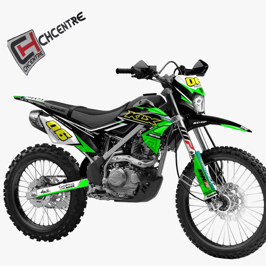 KLX BF STICKER DECAL VARIASI FULL BODY HIJAU eshal mtr