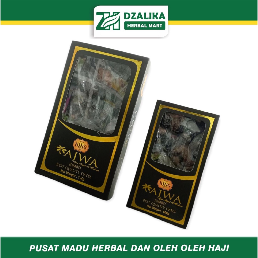 

Kurma Ajwa Al Madinah / Kurma King Ajwa 1kg