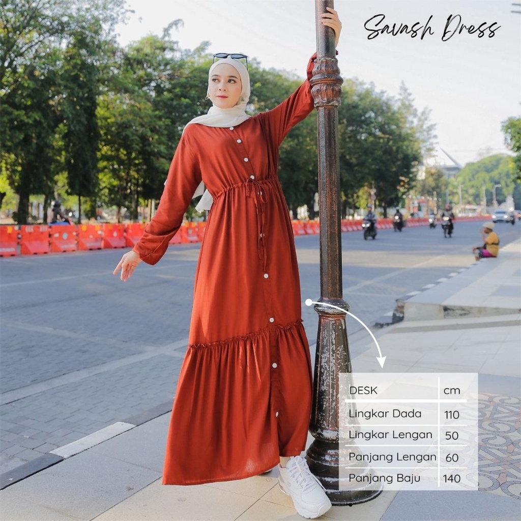 Home Dress  Rayon Savash Gamis Rayon Premium Gamis Polos