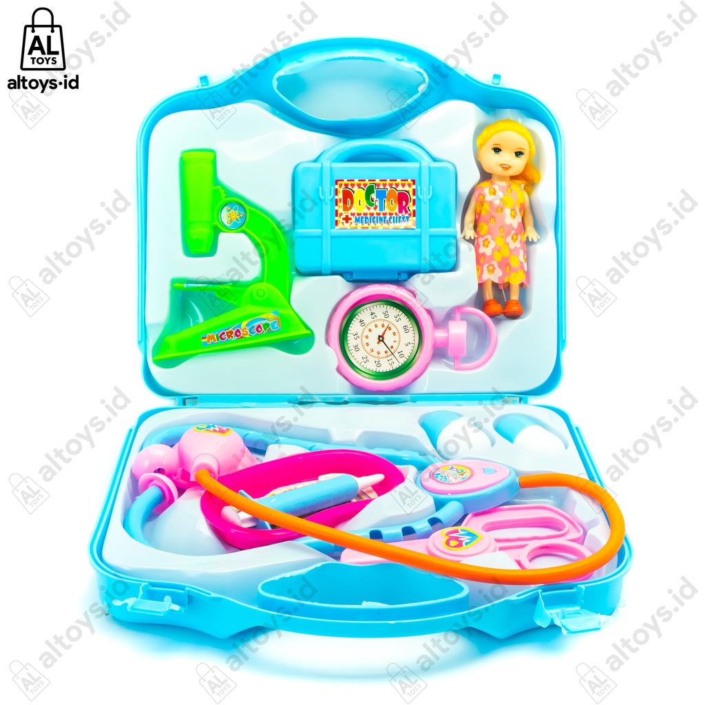 MAINAN EDUKASI KOPER DOKTER BONEKA MAINAN DOKTER DOTERAN CILIK FH218