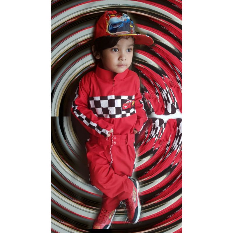 kostum pembalap/kostum pembalap anak/kostum profesi/kostum profesi anak/kostum balap/kostum balap an