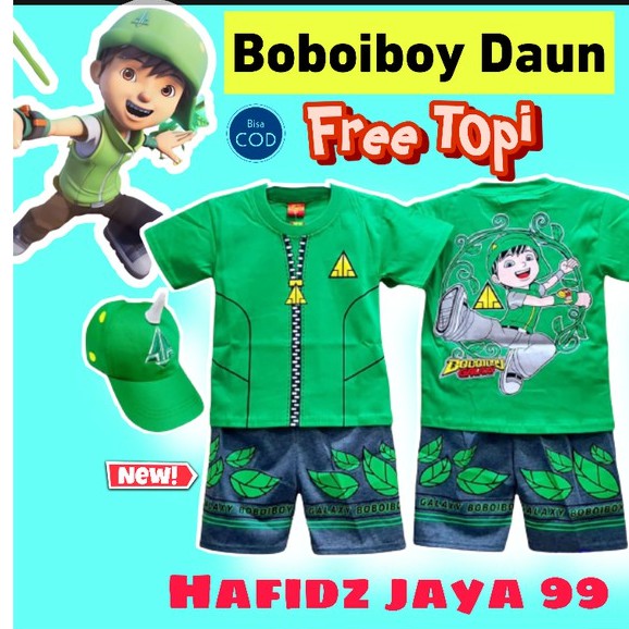 SETELAN ANAK LAKI-LAKI BOBOIBOY DAUN BOBOIBOY GALAXY BOBOIBOY HALILINTAR BOBOIBOY API BOBOIBOY  SOLA