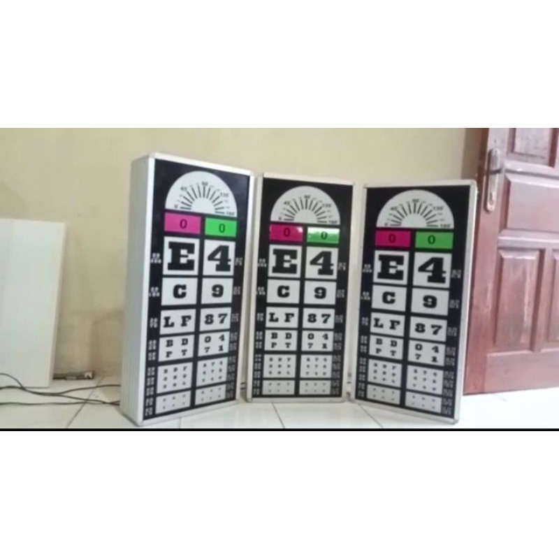 SNELLEN CHART ELEKTRIK + REMOTE CONTROL PEMERIKSAAN MATA
