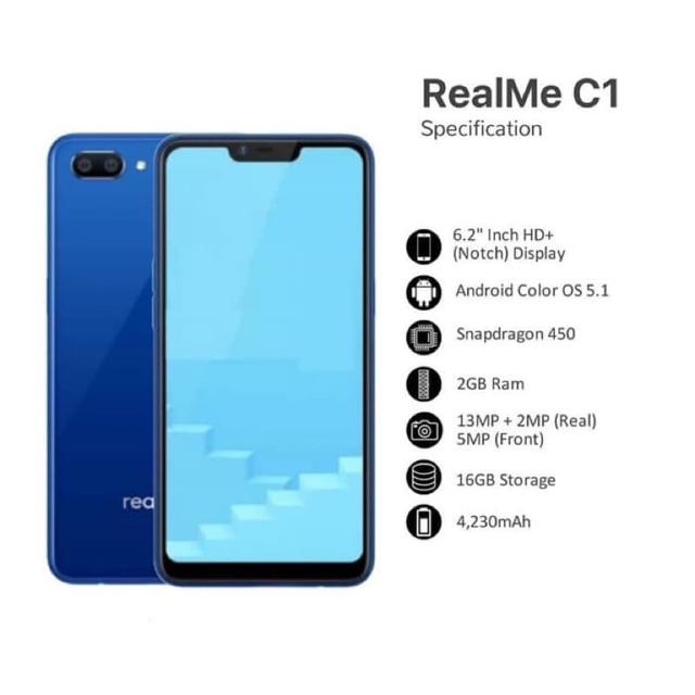 REALME C1 RAM 2/32 2019 GARANSI RESMI