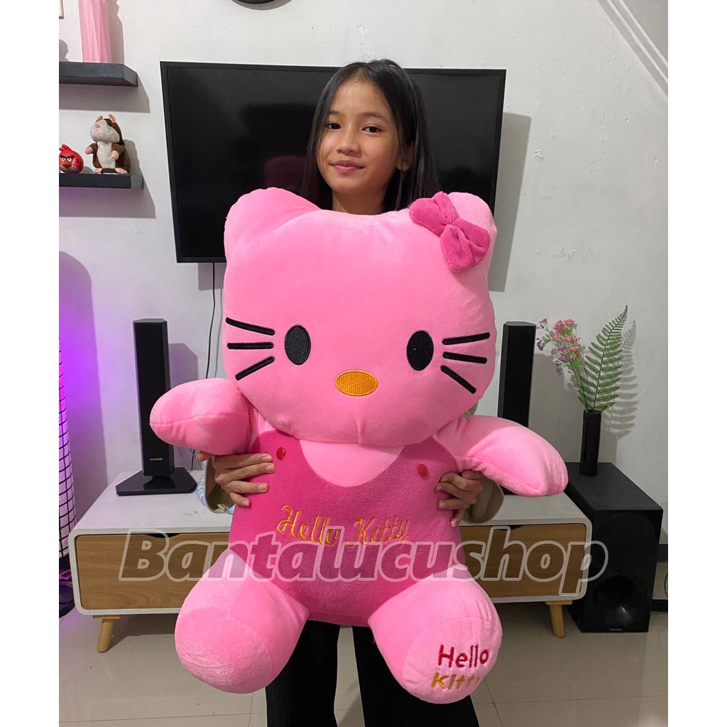 Boneka Hello kitty Jumbo Bahan Velboa Halus BIG SIZE