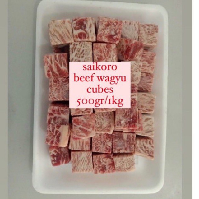 

saikoro beef sapi daging meltik cubes 500gr 1kg