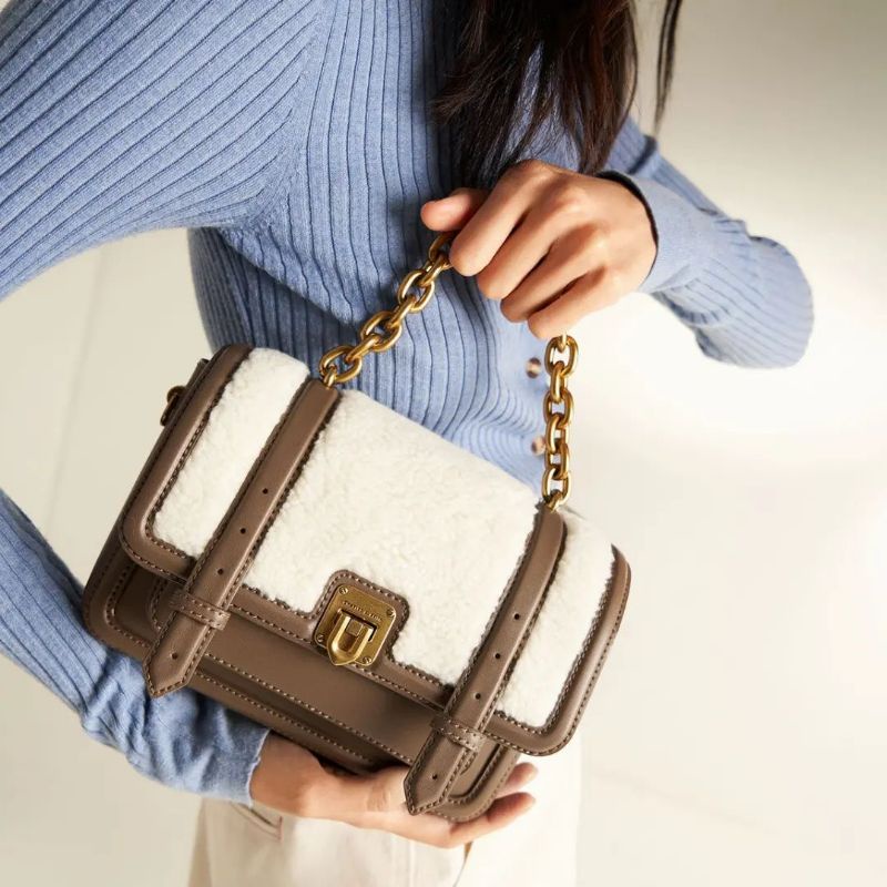 7.7 SALE | CK Enola Chain Handle Satchel Bag