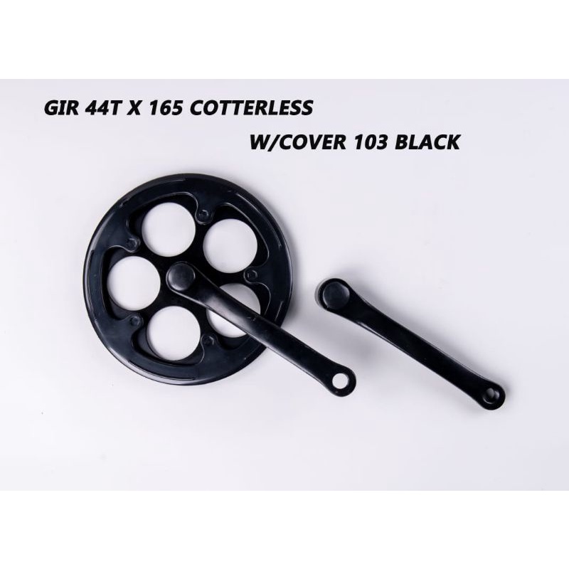 GIR 44T X 165 CRANK DEPAN SEPEDA AS KOTAK HITAM