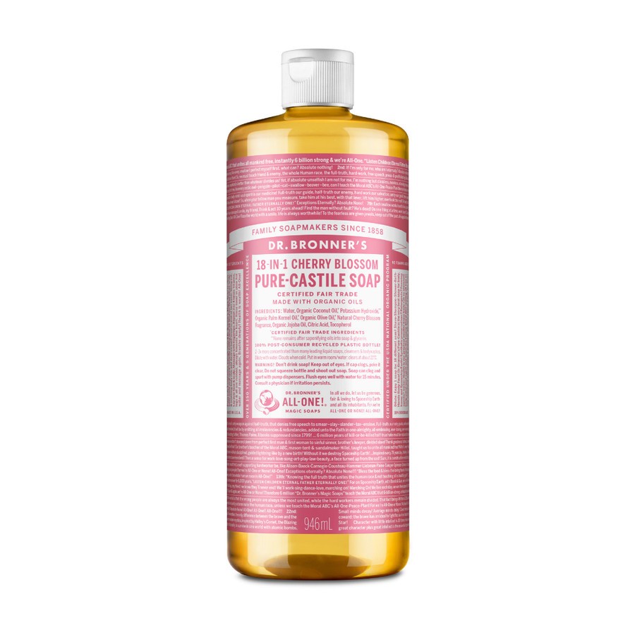 Dr Bronners Cherry Blossom Pure-Castile Soap 946 ml
