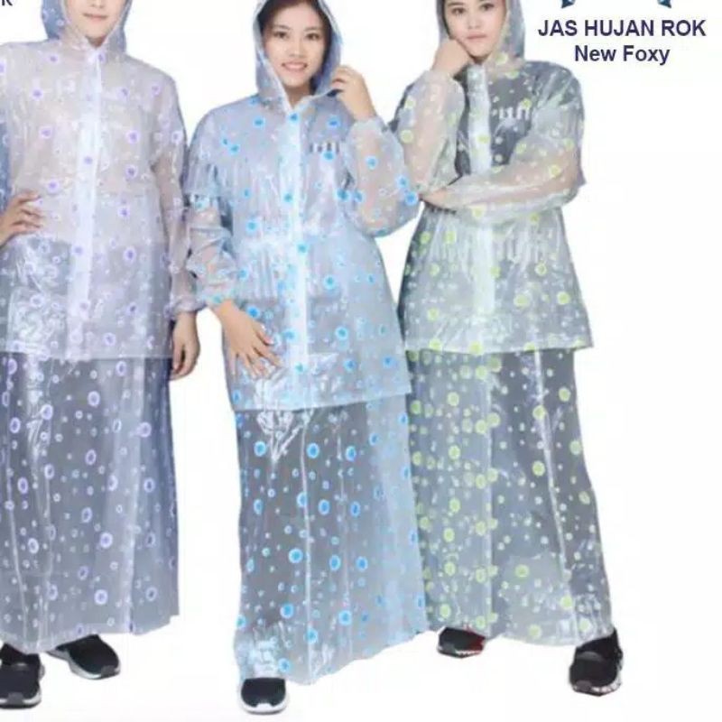Jas Hujan Penguin Rok Star dan New Foxy