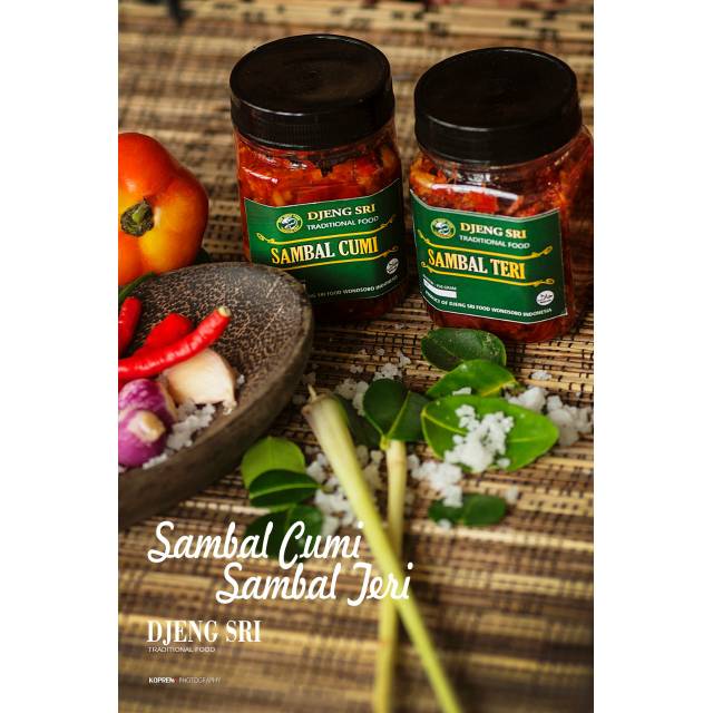 

Sambal Teri Medan - Sambal Djeng Sri - Sambal Botol 200 gram