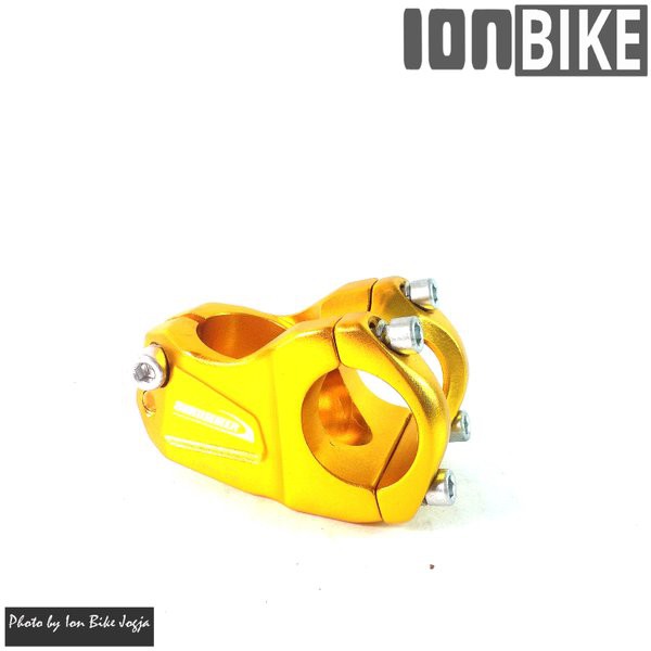 READY   Stem Strummer 508 Gold Anodized Panjang 4.5 Cm Model Zoom | Stem Oversize | Stem Sepeda Mtb