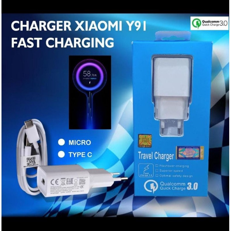 CHARGER REDMI 8 FAST CHARGING - MICRO V8