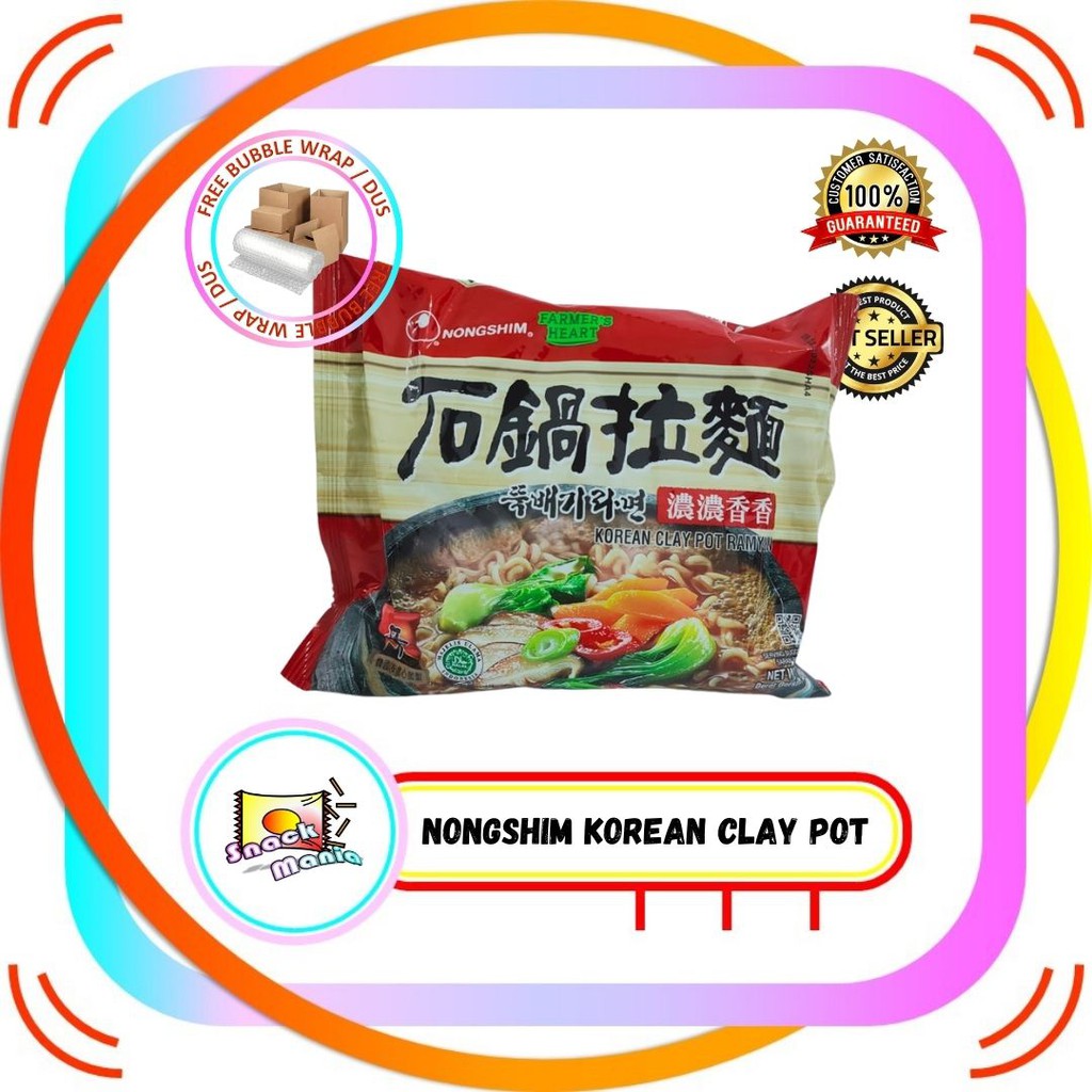 

Nongshim Korean Clay Pot Mie Ramen Kuah Instan Korea ~ 120 gr