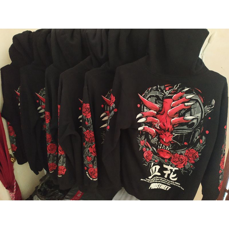Hoodie Prostret Blood flower V1 Original Size S Dan M