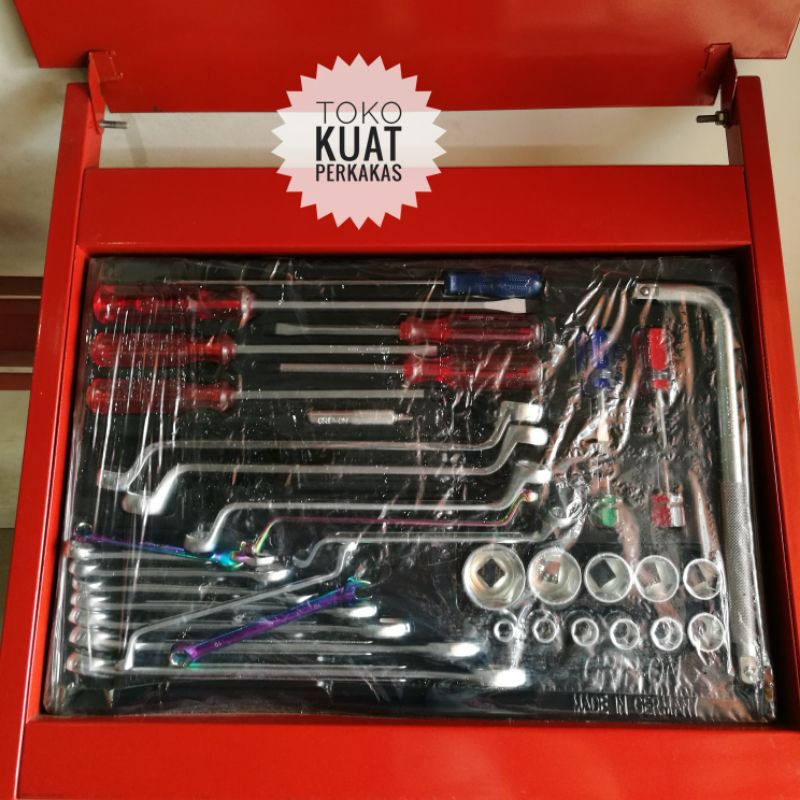 Tool Rack Complete Set Grip On Tool Kit Rak Kunci Set Bengkel Motor Shopee Indonesia