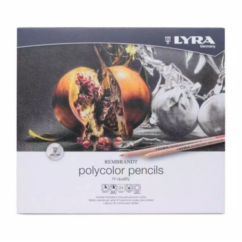 

Pensil Warna 24 Lyra Polycolor Pencils Hi Quality Metal Box Germany