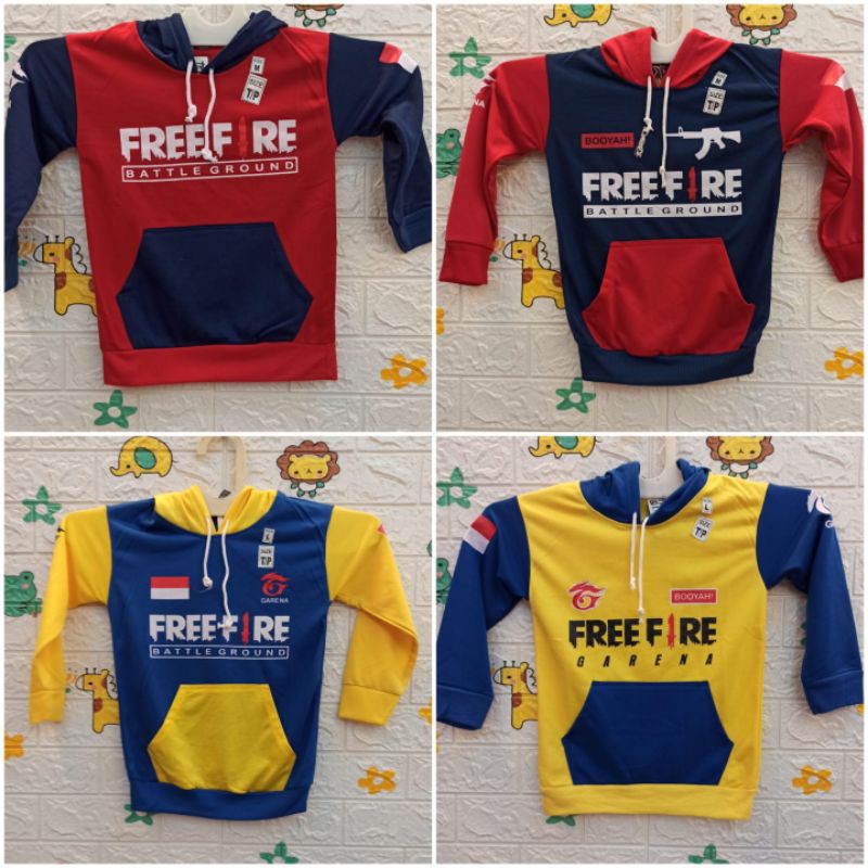 JAKET SWEATER ANAK KARAKTER FF FREE FIRE GAMING ALOK BEST SELLER MURAH