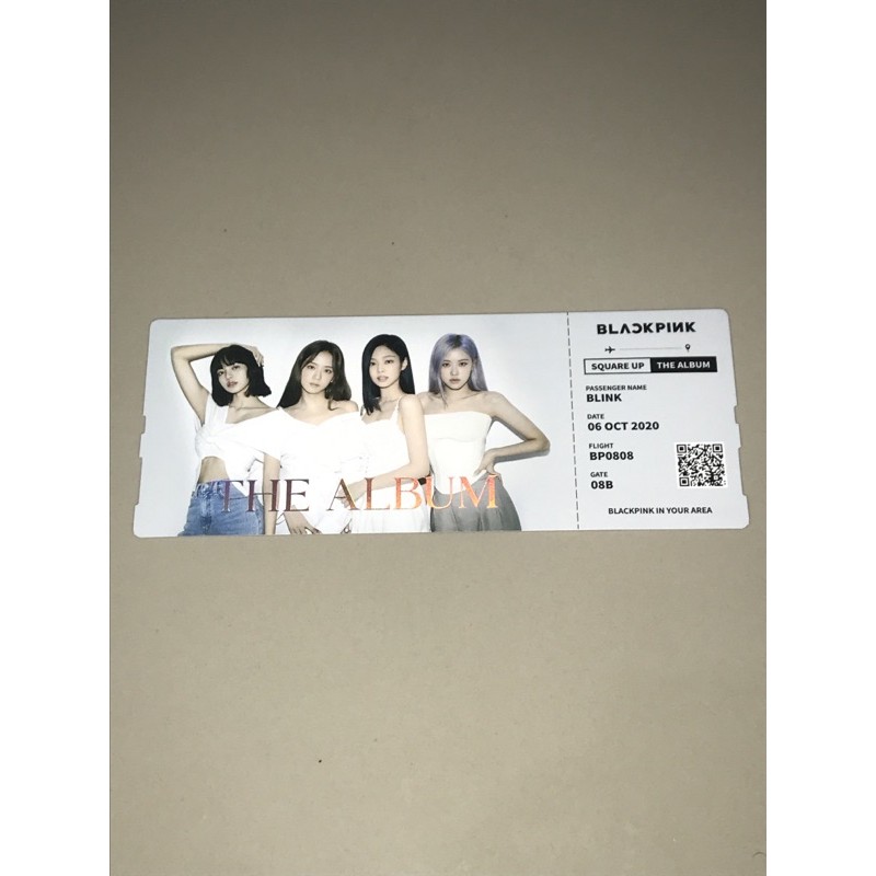 Jual Baca Deskripsi Blackpink The Album Official White Holo Ticket Ktown U Ktown Benefit